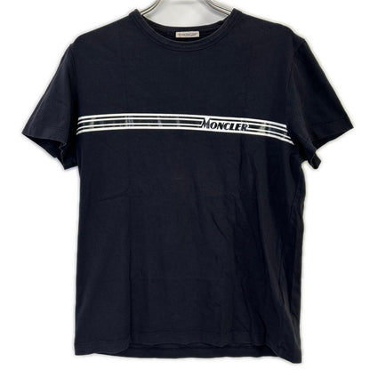 MONCLER 19SS Maglia Logo Print T-Shirt Black/White Size L
