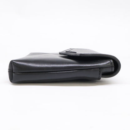 MONCLER Leather Logo Belt Bag Black Size ONE SIZE