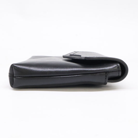 MONCLER Leather Logo Belt Bag Black Size ONE SIZE