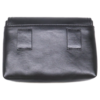 MONCLER Leather Logo Belt Bag Black Size ONE SIZE