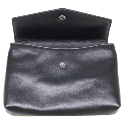 MONCLER Leather Logo Belt Bag Black Size ONE SIZE