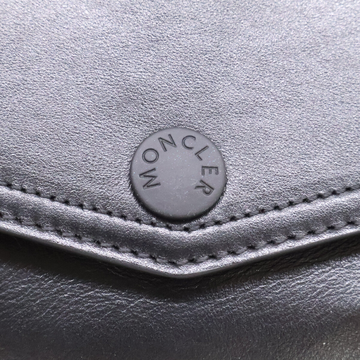 MONCLER Leather Logo Belt Bag Black Size ONE SIZE