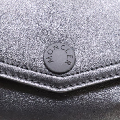 MONCLER Leather Logo Belt Bag Black Size ONE SIZE