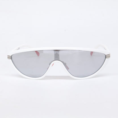 MONCLER Vitesse Shield Shape Sunglasses White Size ONE SIZE