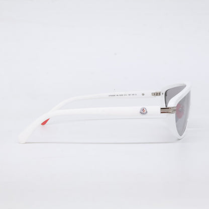 MONCLER Vitesse Shield Shape Sunglasses White Size ONE SIZE