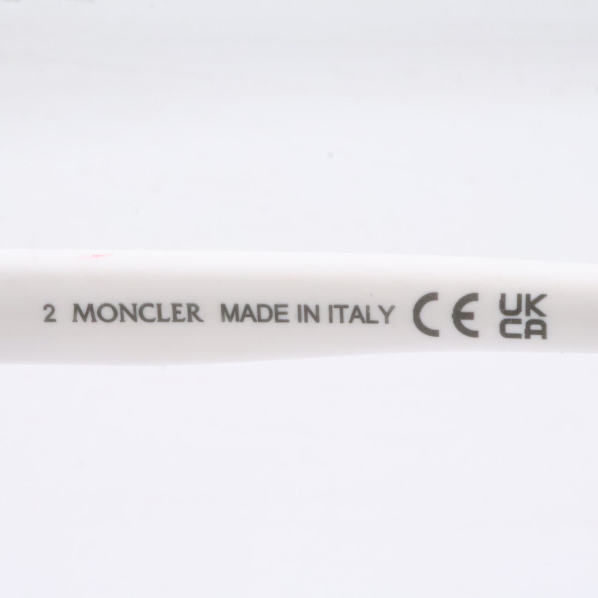 MONCLER Vitesse Shield Shape Sunglasses White Size ONE SIZE