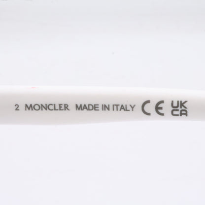 MONCLER Vitesse Shield Shape Sunglasses White Size ONE SIZE