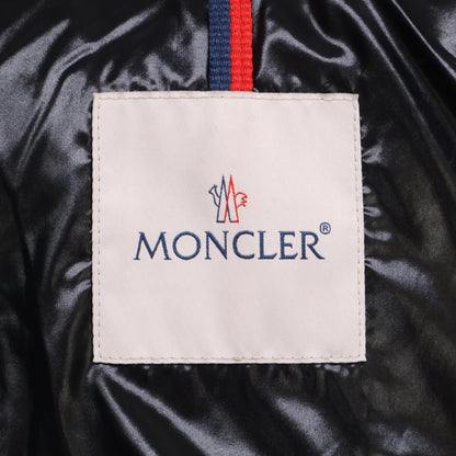 MONCLER DUBOIS Logo Print Hooded Down Jacket Black Size 2
