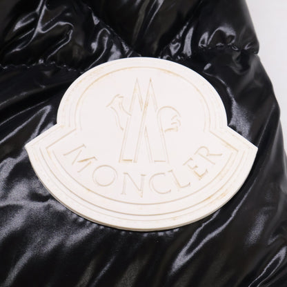 MONCLER DUBOIS Logo Print Hooded Down Jacket Black Size 2