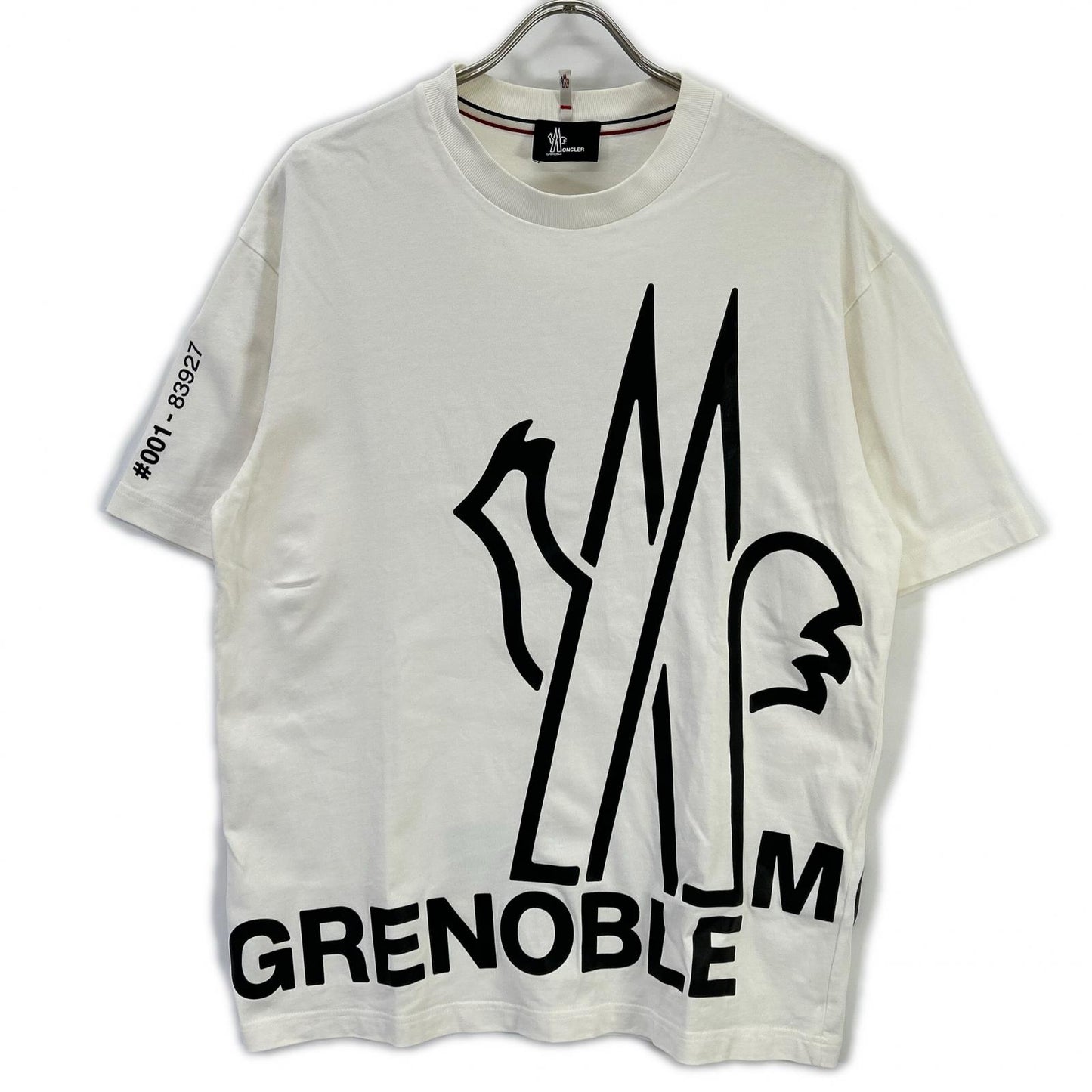 MONCLER 2023 Grenoble Logo Print T-Shirt White Size L