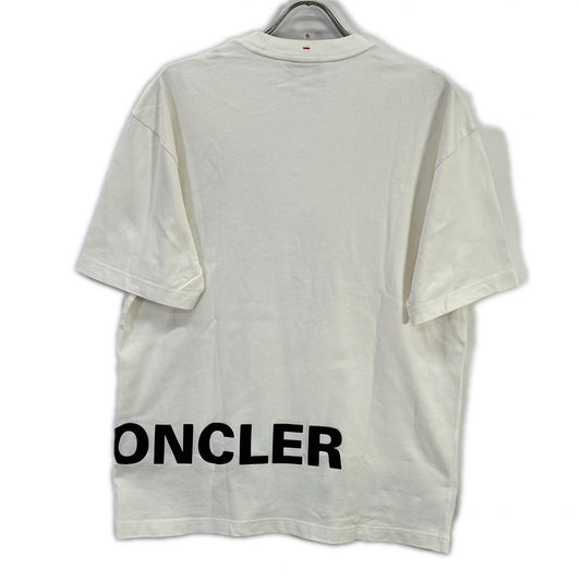 MONCLER 2023 Grenoble Logo Print T-Shirt White Size L