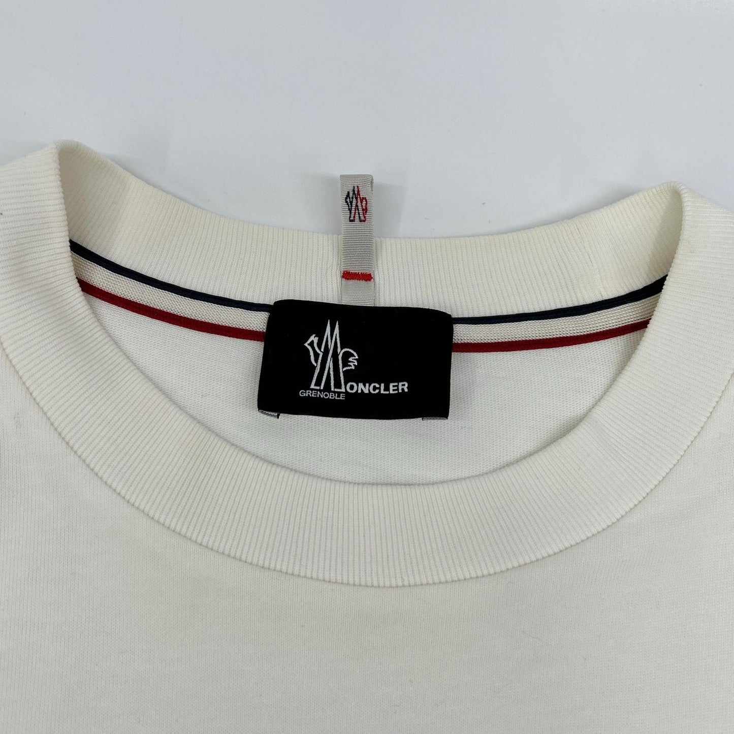 MONCLER 2023 Grenoble Logo Print T-Shirt White Size L