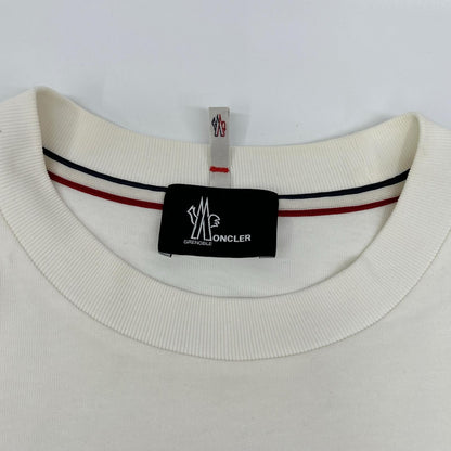 MONCLER 2023 Grenoble Logo Print T-Shirt White Size L