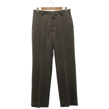 AURALEE 25SS Light Wool Max Gabardine Dark Brown Slacks Size 4