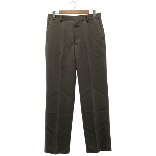 AURALEE 25SS Light Wool Max Gabardine Dark Brown Slacks Size 4