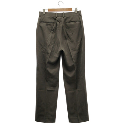 AURALEE 25SS Light Wool Max Gabardine Dark Brown Slacks Size 4
