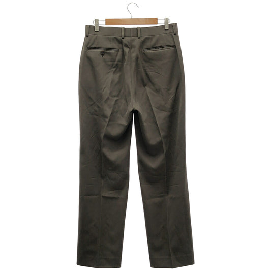 AURALEE 25SS Light Wool Max Gabardine Dark Brown Slacks Size 4