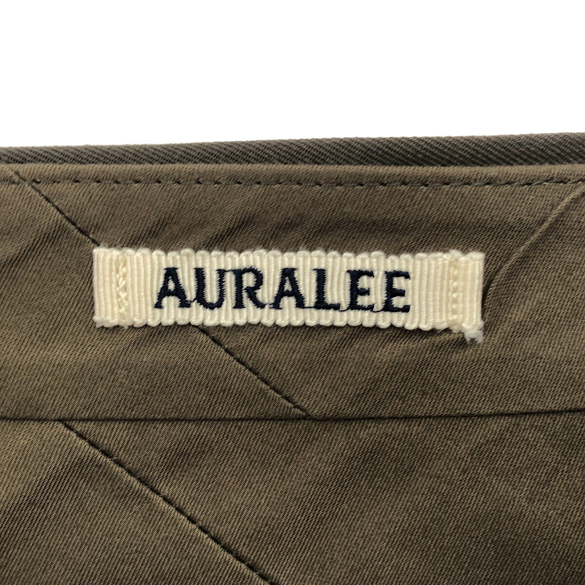 AURALEE 25SS Light Wool Max Gabardine Dark Brown Slacks Size 4