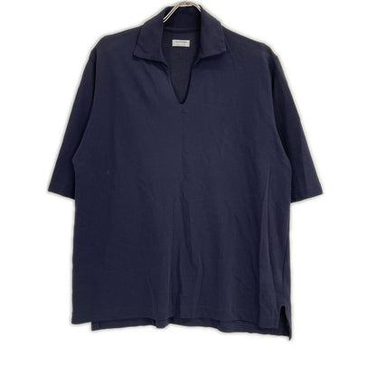 MAATEE&SONS 26SS Cotton Crepe Skipper Shirt Navy Size 2