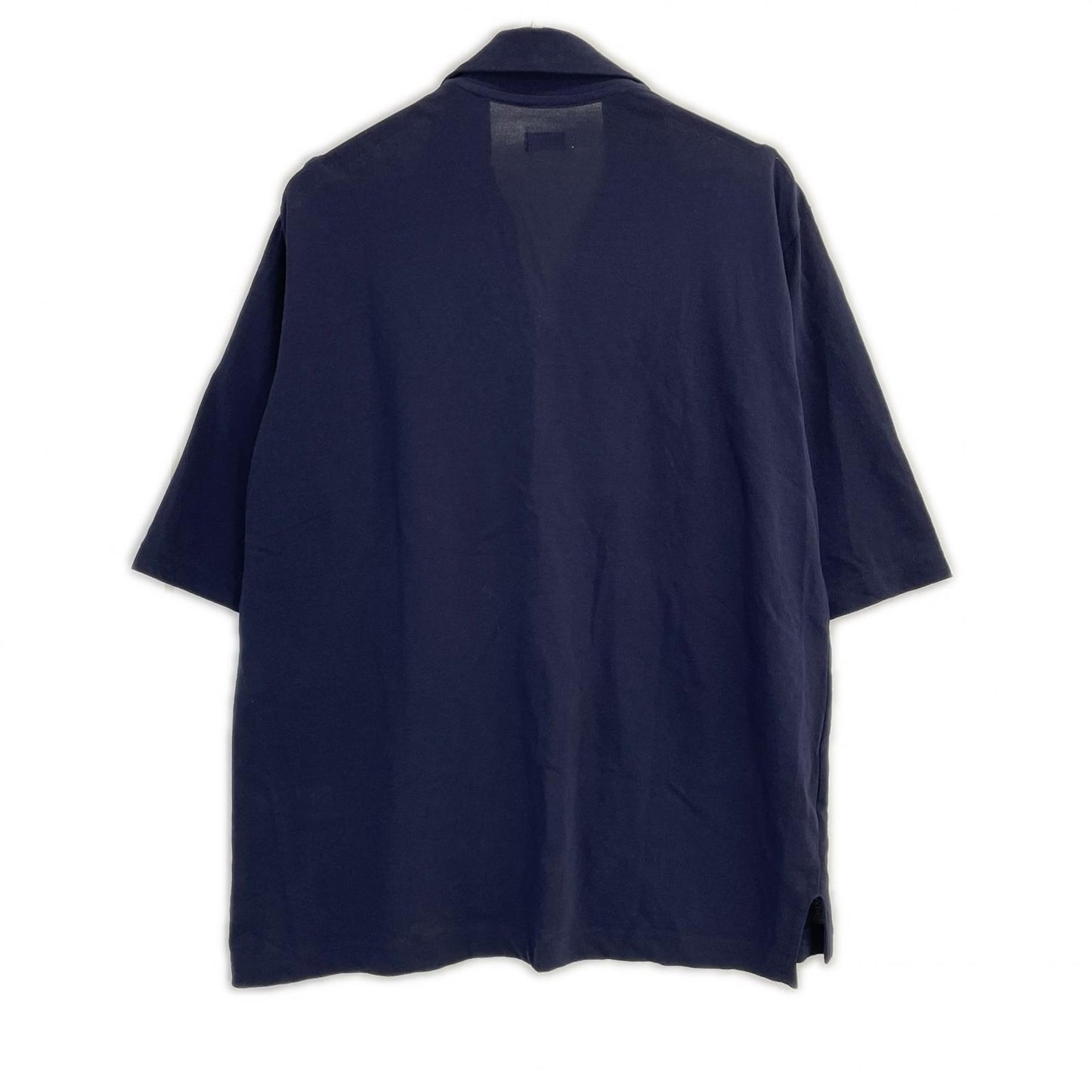 MAATEE&SONS 26SS Cotton Crepe Skipper Shirt Navy Size 2