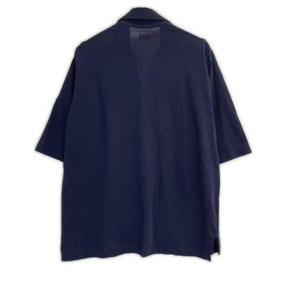 MAATEE&SONS 26SS Cotton Crepe Skipper Shirt Navy Size 2