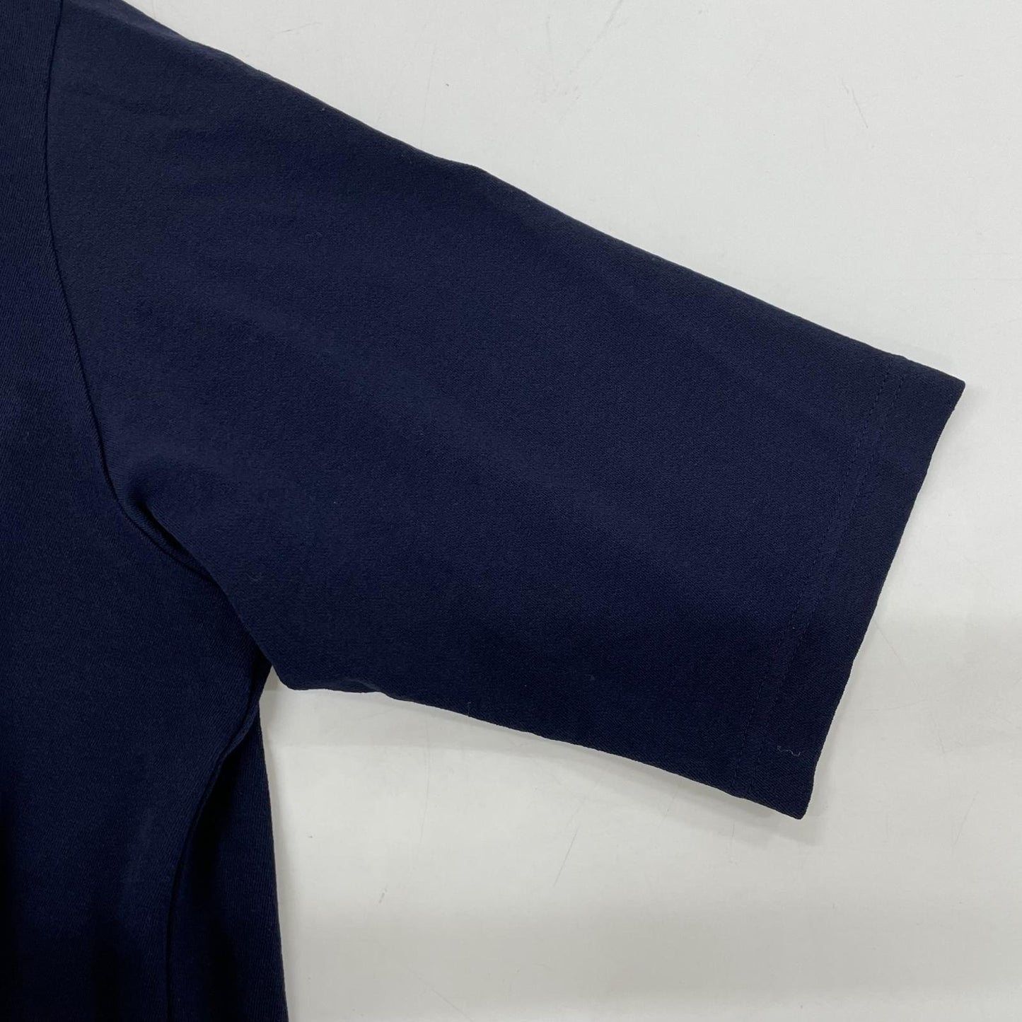 MAATEE&SONS 26SS Cotton Crepe Skipper Shirt Navy Size 2