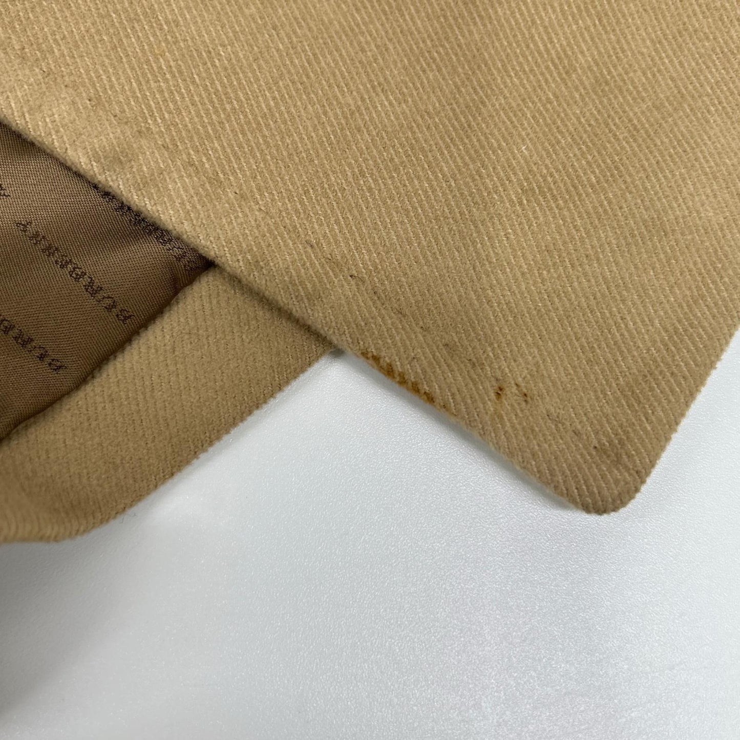 Burberry LONDON Angora Blend Logo Lined Coat Beige Size L