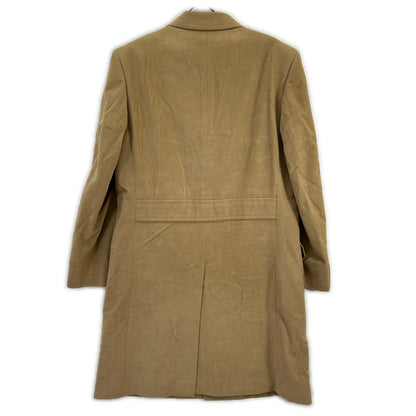 Burberry LONDON Angora Blend Logo Lined Coat Beige Size L