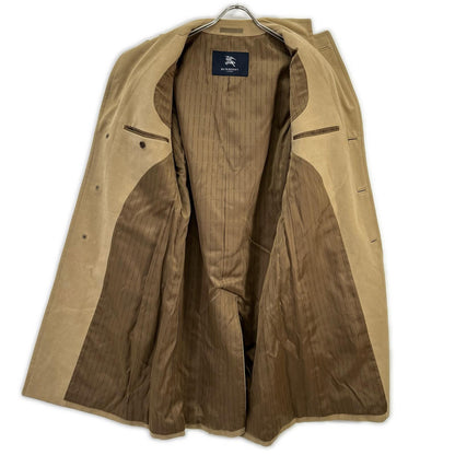 Burberry LONDON Angora Blend Logo Lined Coat Beige Size L