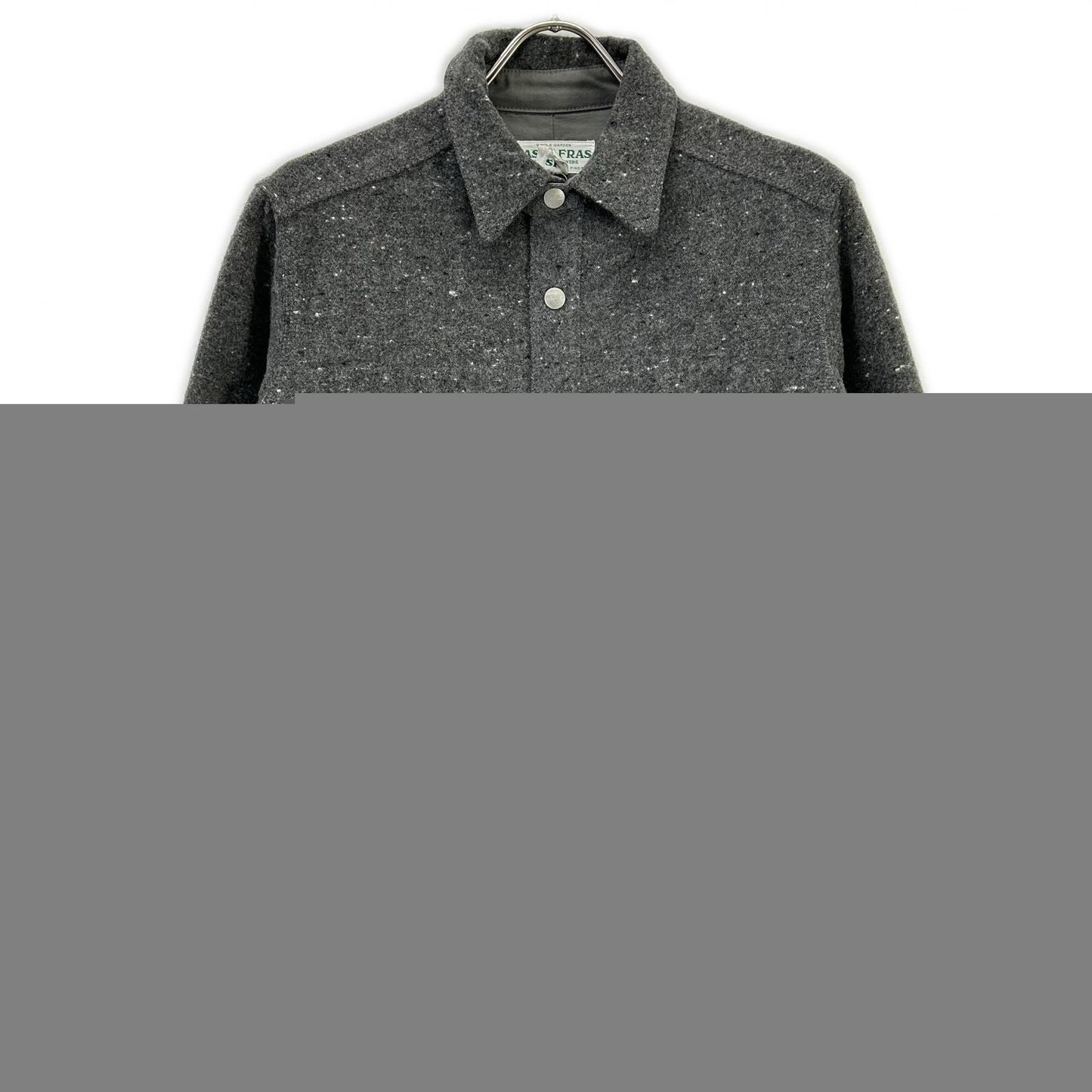 SASSAFRAS GARDENER HALF Wool Button Jacket Gray Size S