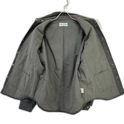 SASSAFRAS GARDENER HALF Wool Button Jacket Gray Size S