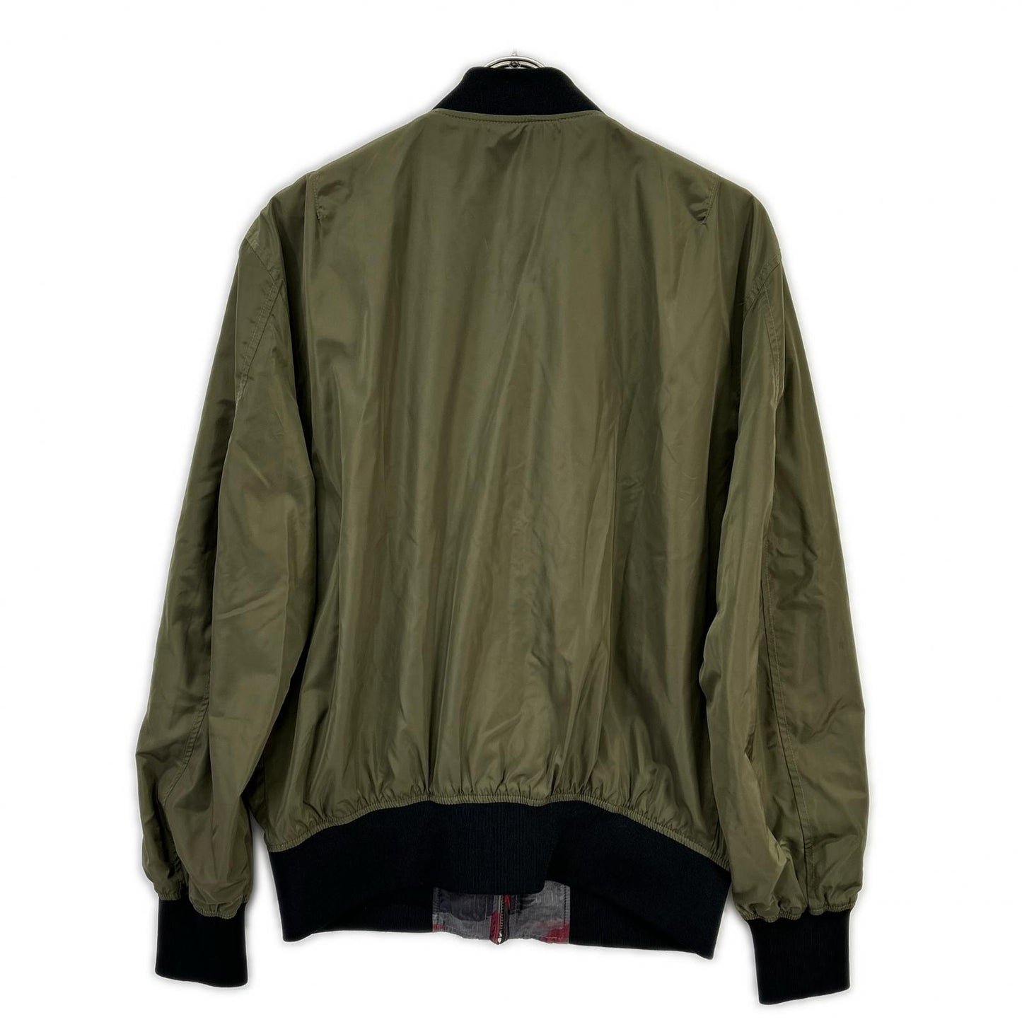 DIESEL Khaki/Red Camo Reversible Nylon Jacket Size M