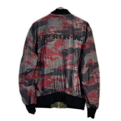 DIESEL Khaki/Red Camo Reversible Nylon Jacket Size M
