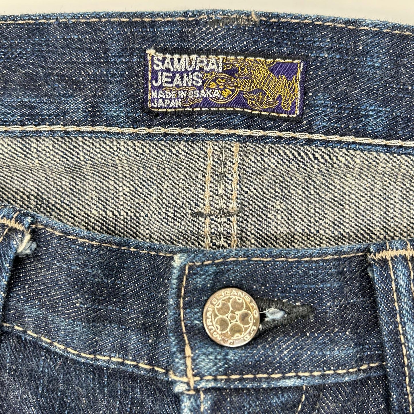 SAMURAI JEANS S003JP 15oz Selvedge Jeans Indigo Size W32L36