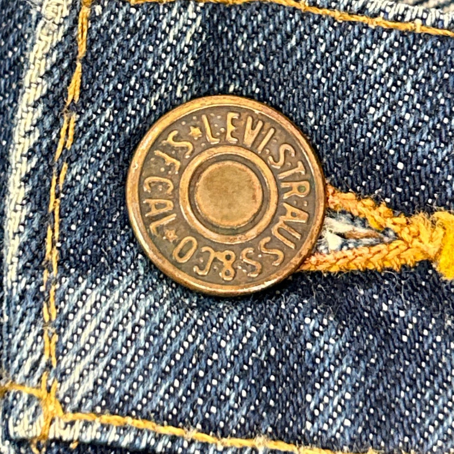 LEVI'S Vintage 646-0217 42TALON Orange Tab Bottoms Indigo
