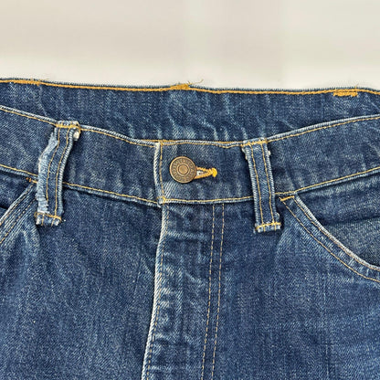 LEVI'S Vintage 646-0217 42TALON Orange Tab Bottoms Indigo