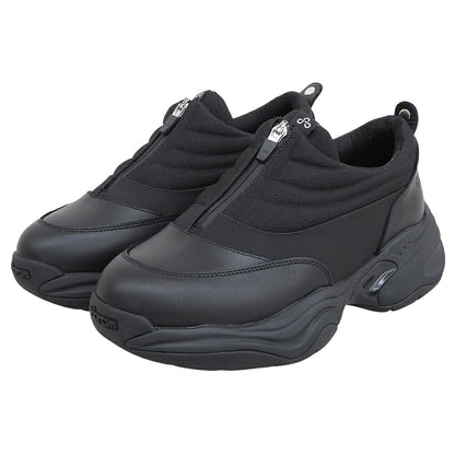 OAO FOUNTAIN Center Zip Design Low Sneakers Black Size 27