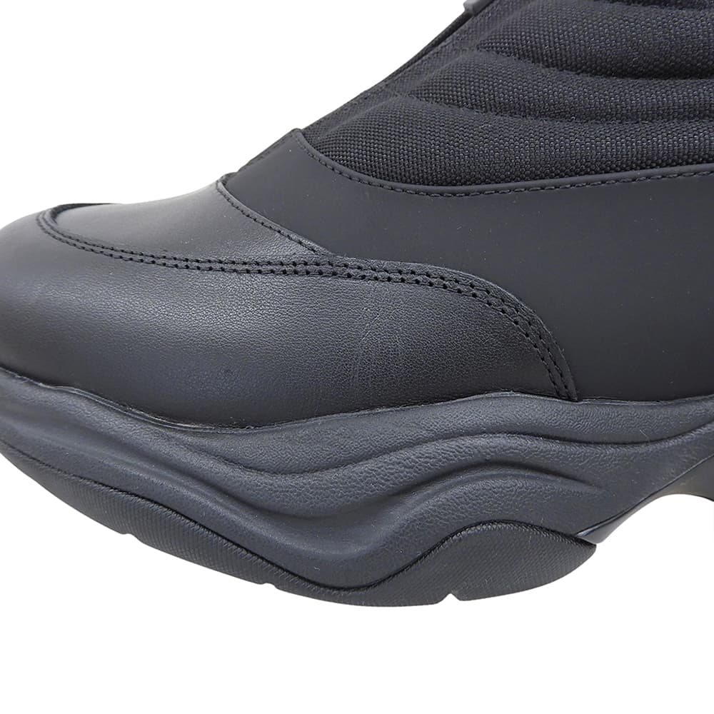 OAO FOUNTAIN Center Zip Design Low Sneakers Black Size 27