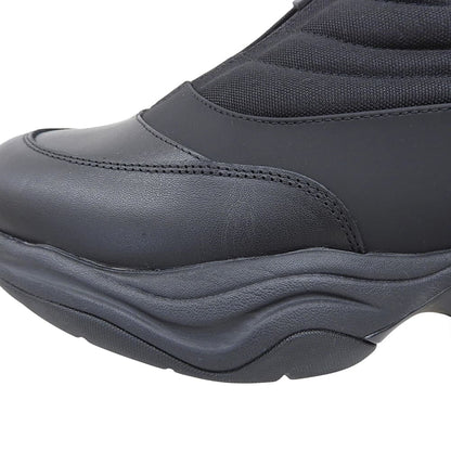 OAO FOUNTAIN Center Zip Design Low Sneakers Black Size 27