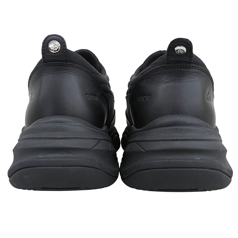 OAO FOUNTAIN Center Zip Design Low Sneakers Black Size 27