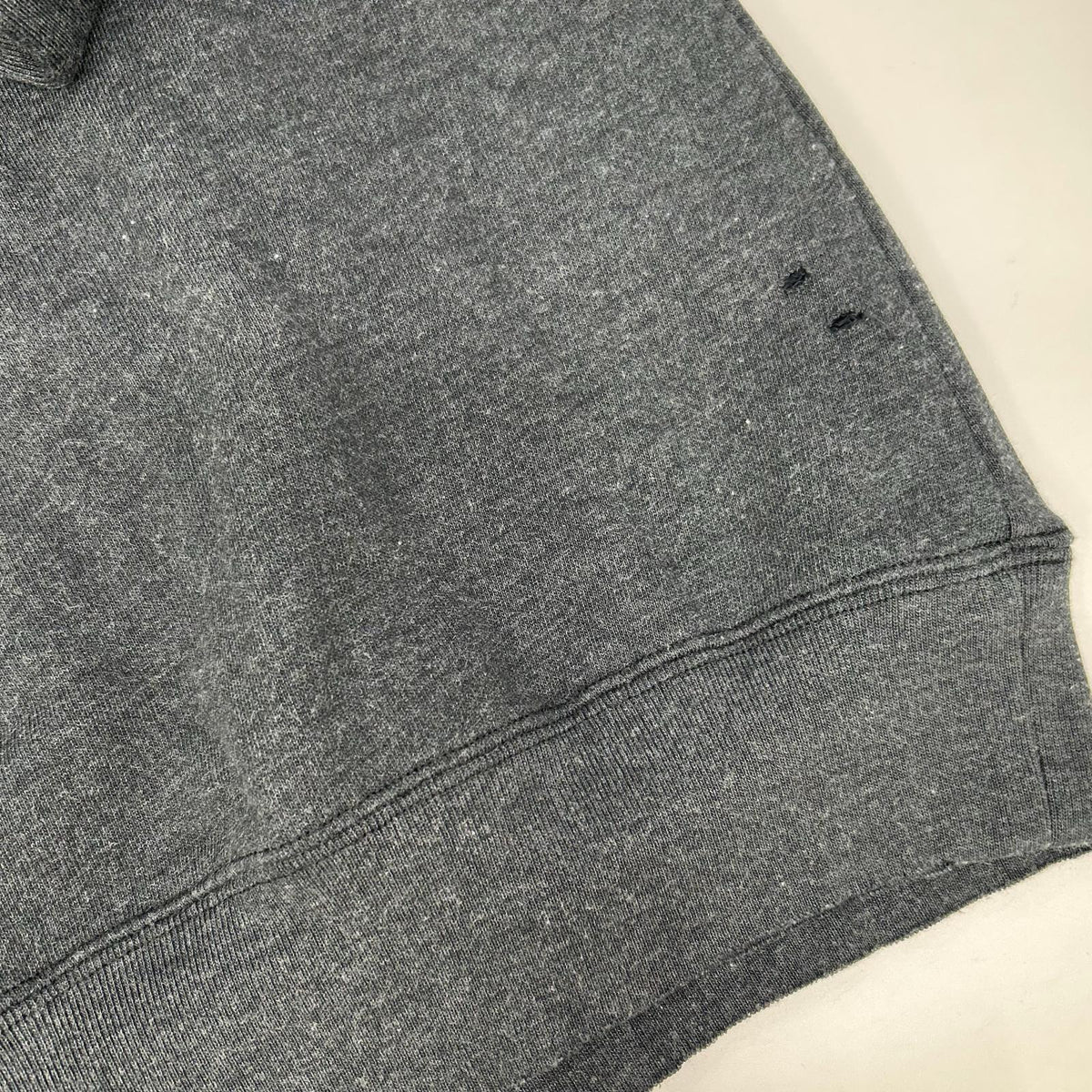 ACNE STUDIOS Charcoal Distressed Logo Sweatshirt Size S