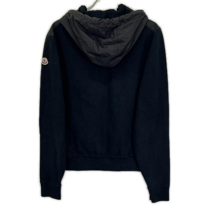 MONCLER '20 Tricot Cardigan Nylon Hooded Jacket Size M