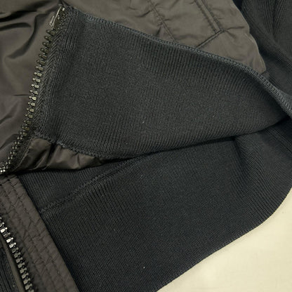 MONCLER '20 Tricot Cardigan Nylon Hooded Jacket Size M