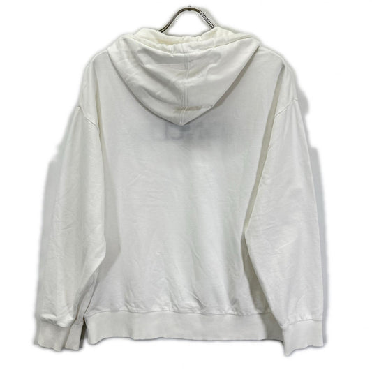 MONCLER 23 Logo Cotton Hoodie White Size S