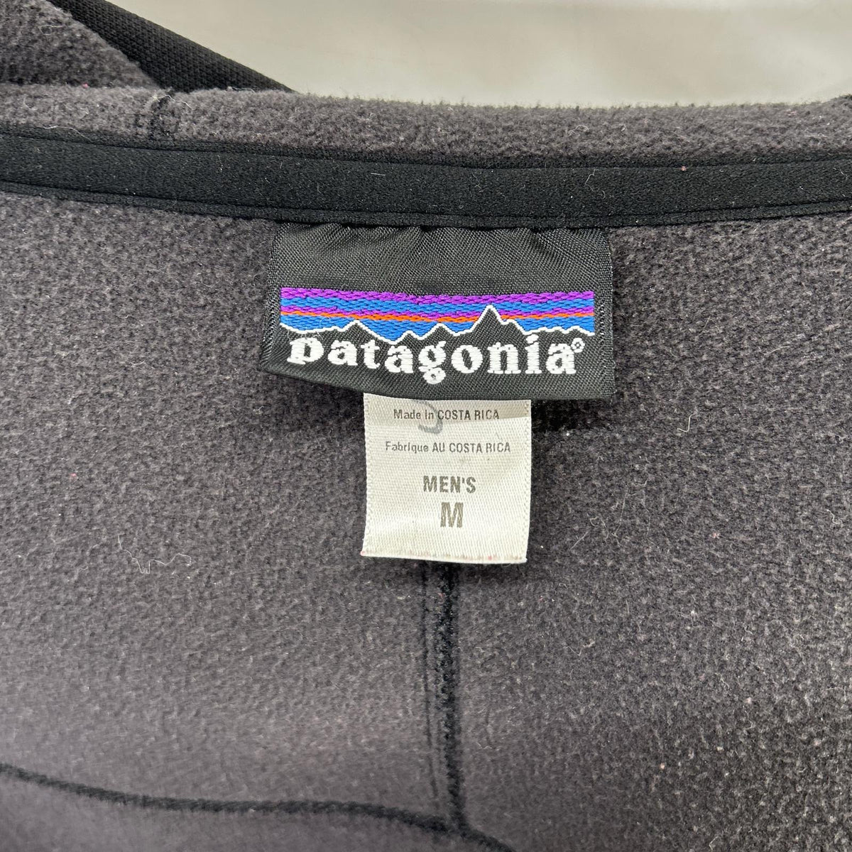 Patagonia Black Double-Top Zip-Up Hoodie Jacket Size M