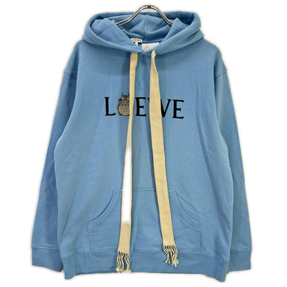 LOEWE Ghibli Totoro Front Print Hoodie Light Blue Size XS