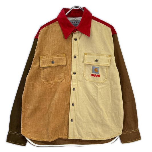 carhartt x MARNI Corduroy Long-Sleeve Overshirt Shirt Size S