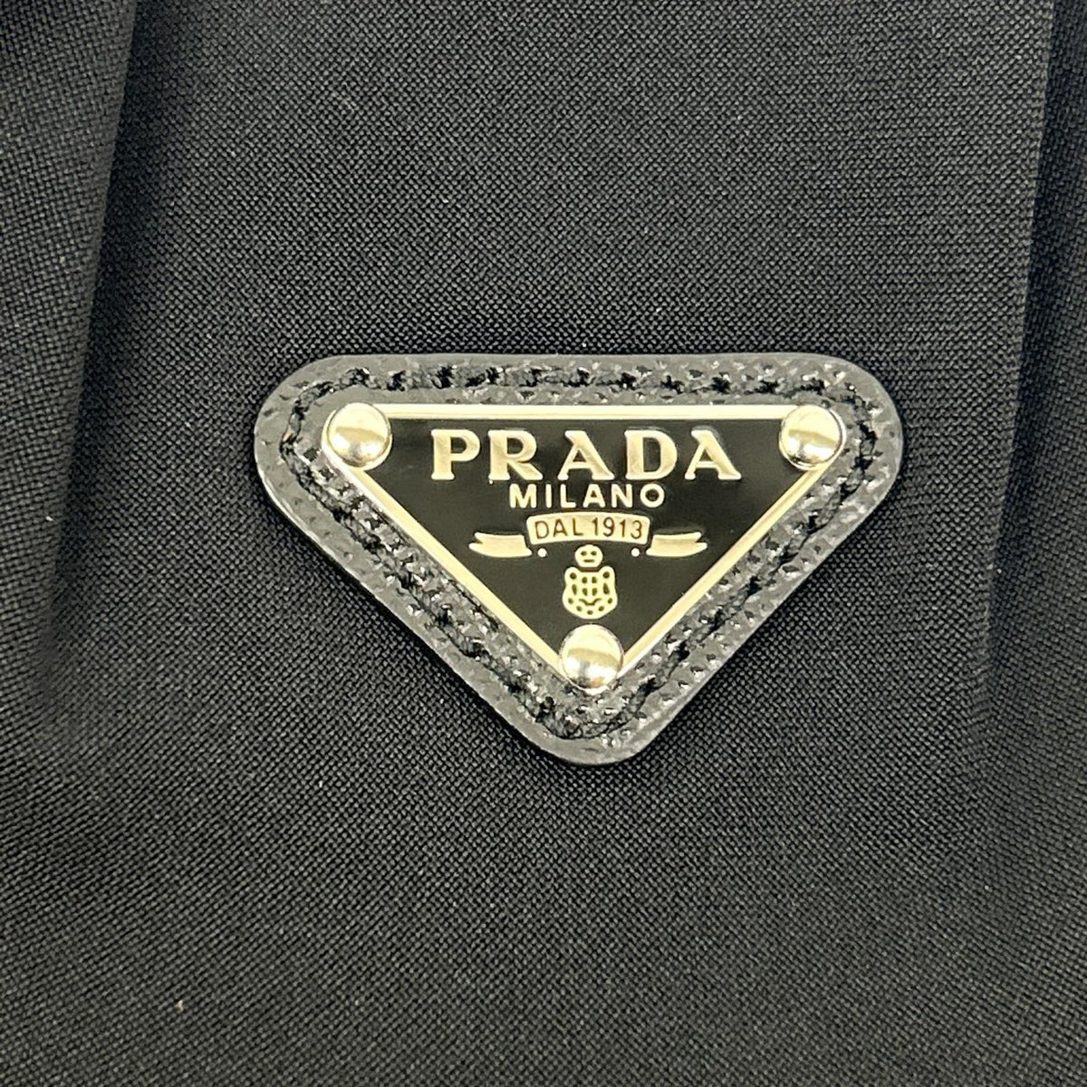 PRADA 21 UJL188 Geometric Triangle T-Shirt Black Size XS