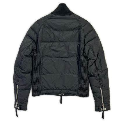 DSQUARED2 Black Nylon Metal Logo Double Down Jacket Size 46