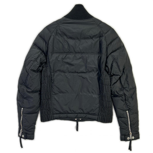 DSQUARED2 Black Nylon Metal Logo Double Down Jacket Size 46